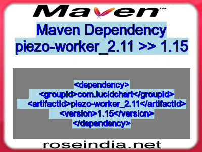 Maven dependency of piezo-worker_2.11 version 1.15