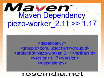 Maven dependency of piezo-worker_2.11 version 1.17
