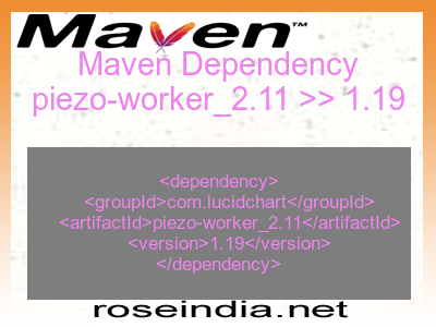 Maven dependency of piezo-worker_2.11 version 1.19