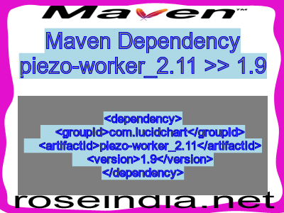 Maven dependency of piezo-worker_2.11 version 1.9