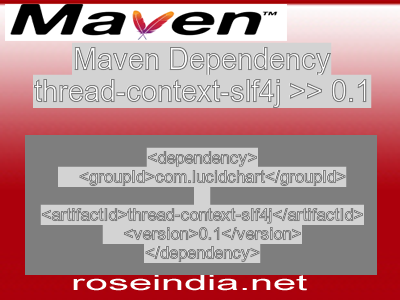 Maven dependency of thread-context-slf4j version 0.1
