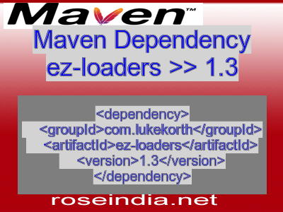 Maven dependency of ez-loaders version 1.3