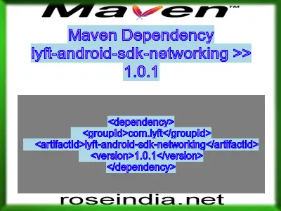 Maven dependency of lyft-android-sdk-networking version 1.0.1