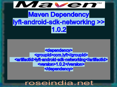 Maven dependency of lyft-android-sdk-networking version 1.0.2