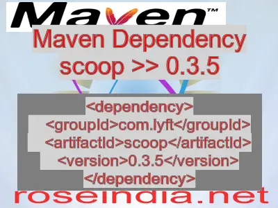 Maven dependency of scoop version 0.3.5