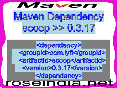 Maven dependency of scoop version 0.3.17