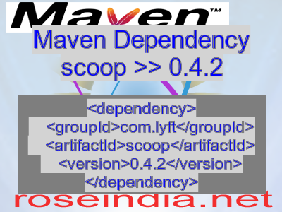 Maven dependency of scoop version 0.4.2