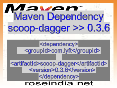 Maven dependency of scoop-dagger version 0.3.6