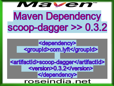 Maven dependency of scoop-dagger version 0.3.2