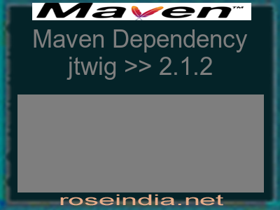 Maven dependency of jtwig version 2.1.2