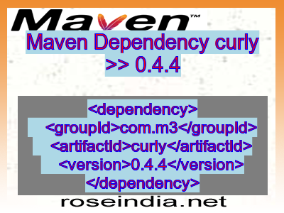 Maven dependency of curly version 0.4.4