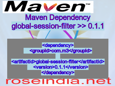Maven dependency of global-session-filter version 0.1.1