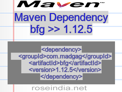 Maven dependency of bfg version 1.12.5