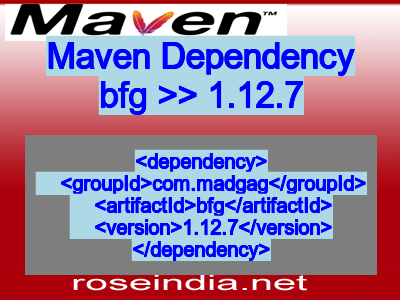 Maven dependency of bfg version 1.12.7
