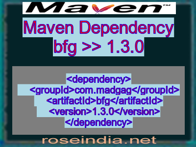 Maven dependency of bfg version 1.3.0