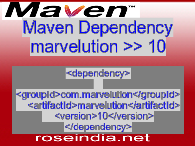 Maven dependency of marvelution version 10