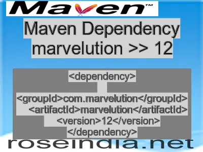 Maven dependency of marvelution version 12
