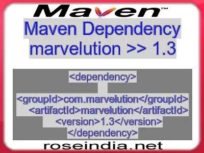 Maven dependency of marvelution version 1.3