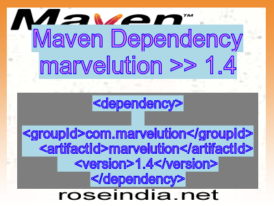 Maven dependency of marvelution version 1.4
