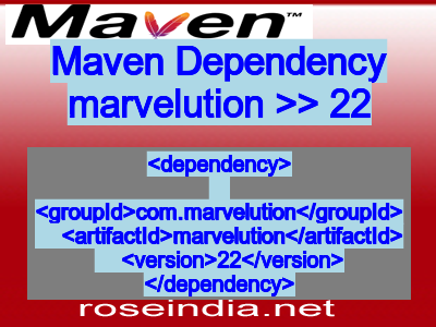 Maven dependency of marvelution version 22