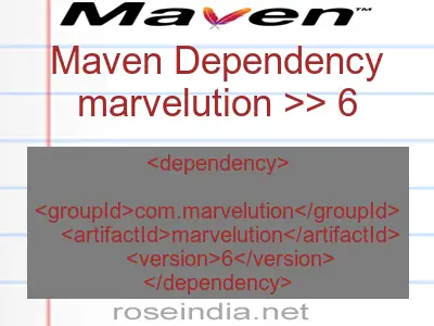Maven dependency of marvelution version 6