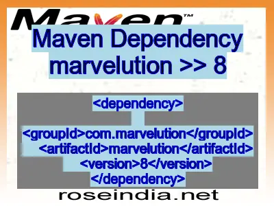 Maven dependency of marvelution version 8