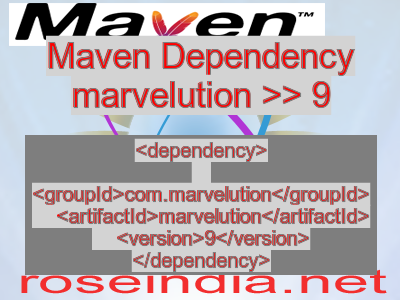 Maven dependency of marvelution version 9