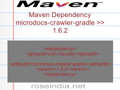 Maven dependency of microdocs-crawler-gradle version 1.6.2