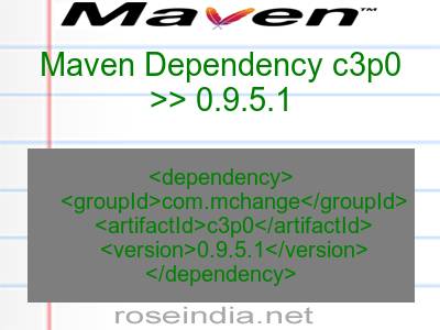 Maven dependency of c3p0 version 0.9.5.1