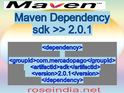Maven dependency of sdk version 2.0.1
