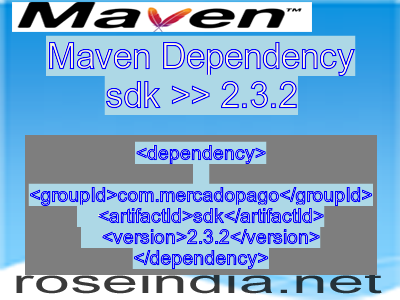 Maven dependency of sdk version 2.3.2