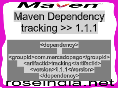 Maven dependency of tracking version 1.1.1