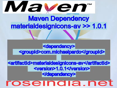 Maven dependency of materialdesignicons-av version 1.0.1