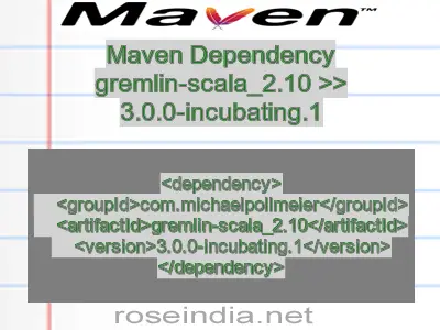 Maven dependency of gremlin-scala_2.10 version 3.0.0-incubating.1