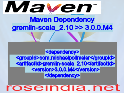 Maven dependency of gremlin-scala_2.10 version 3.0.0.M4