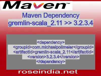 Maven dependency of gremlin-scala_2.11 version 3.2.3.4