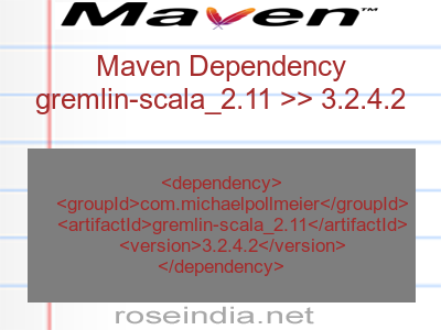 Maven dependency of gremlin-scala_2.11 version 3.2.4.2