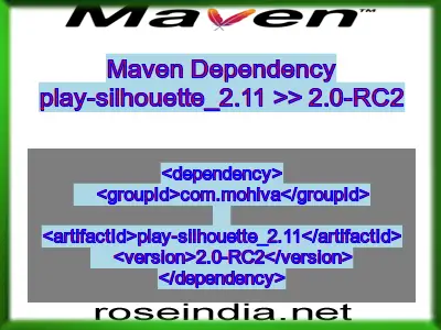 Maven dependency of play-silhouette_2.11 version 2.0-RC2