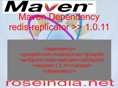 Maven dependency of redis-replicator version 1.0.11