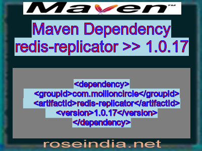 Maven dependency of redis-replicator version 1.0.17