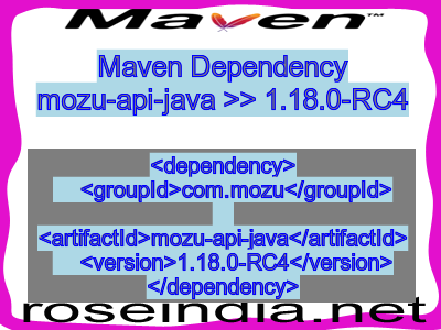 Maven dependency of mozu-api-java version 1.18.0-RC4