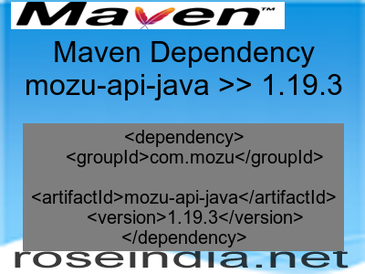Maven dependency of mozu-api-java version 1.19.3