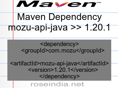 Maven dependency of mozu-api-java version 1.20.1