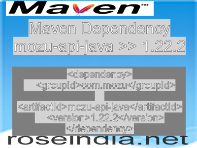 Maven dependency of mozu-api-java version 1.22.2