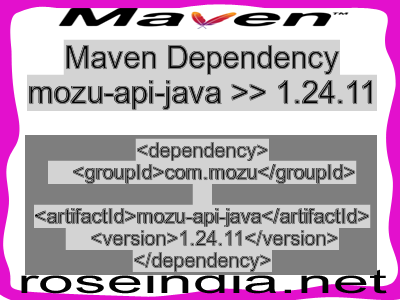 Maven dependency of mozu-api-java version 1.24.11