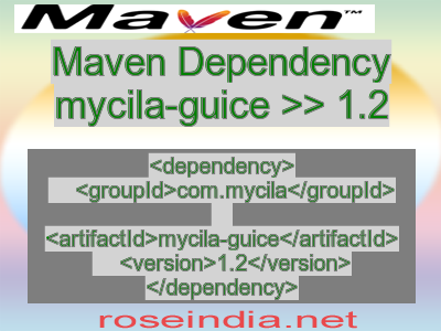 Maven dependency of mycila-guice version 1.2