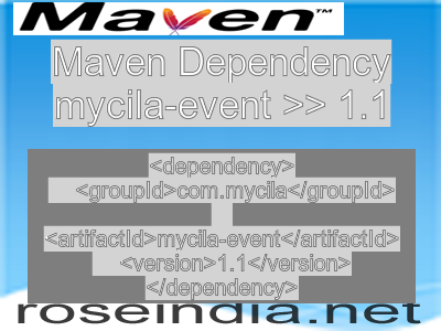 Maven dependency of mycila-event version 1.1