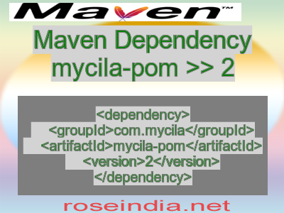 Maven dependency of mycila-pom version 2