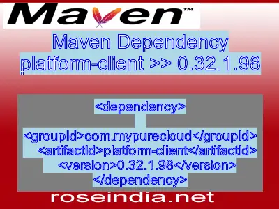 Maven dependency of platform-client version 0.32.1.98