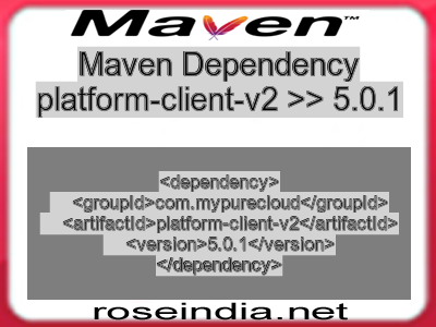 Maven dependency of platform-client-v2 version 5.0.1